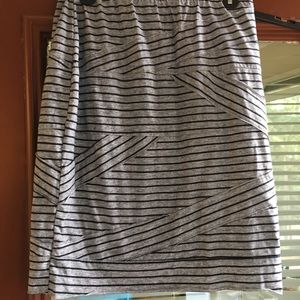 Striped Tribal Brand Pencil Skirt